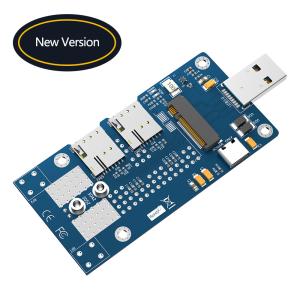 Cheap USB 3.0 &amp; Type-C Auxiliary Power To NGFF M.2 B-Key Wireless Adapter Card With 2 NANO SIM Slot For 5G 4G LTE WWAN Modem Module. for sale