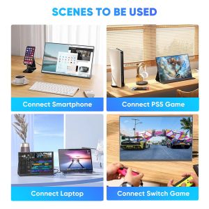 16 inch 144Hz 100% sRGB 2.5K QHD Portable Gaming Monitor HDR 4 side Ultra Thin