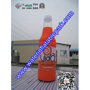 PVC Custom Inflatable Advertising Bottle , 5M Inflatable Bottle Model For