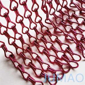 Curved Hall Metal Chain Link Curtains Fly Screens Custom