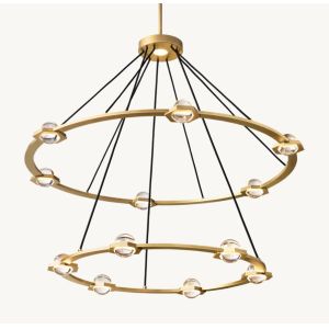 éClatant Two Tier Round Chandelier 48''