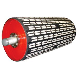 Herringbone Lagging Conveyor Belt Drive Pulley For Fertilizer Industry