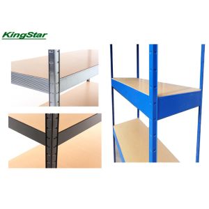 250Kg Capacity Boltless Shelving System Zipped And Strengthened Patterned Beam