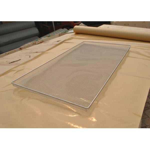 Food Grade SS Oven Wire Mesh Tray For Food Baking , Polishing Processing
