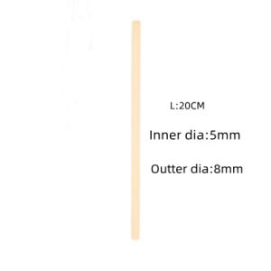 Reusable Smoothie Straws Individually Wrapped Organic Bamboo Straws 20CM