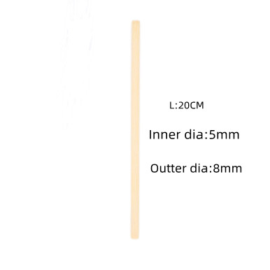 Quality Reusable Smoothie Straws Individually Wrapped Organic Bamboo Straws 20CM wholesale