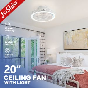 3 Color LED Light Low Profile Fancy Design ABS Blades Indoor Ceiling Fan with