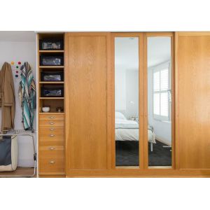 Moisture Resistant MDF Particle Board Wardrobe For Modular Bedroom Furniture