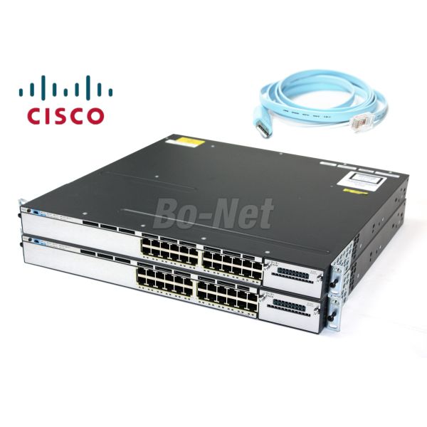 Quality 10/100/1000M Switch Managed Cisco Network Switch C3750E Series WS-C3750X-24P-L 24 Port wholesale
