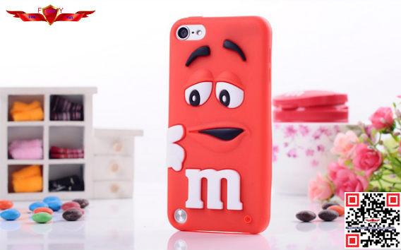 100% Perfect Fit Brand New Colorful Cartoon Silicone Cover Case For Ipod Touch 5