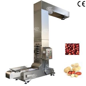 SUS304 Z Type Elevator Conveyor 1000kg/h for Peanut Processing