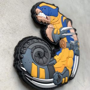 PVC Custom Embroidered Patches 4 Inch Wearproof