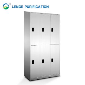 Anti Corrosion Three Door Sloping Top Stainless Steel Furniture Cabinet With