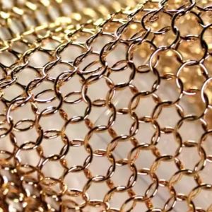 Home Decorative Metal Curtains Customized Circular Metal Chainmail