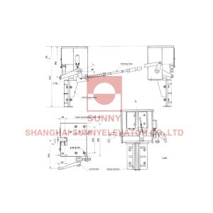 SN-SG-AQZIV Freight Elevator Safety Components Width Guide Rails 16mm