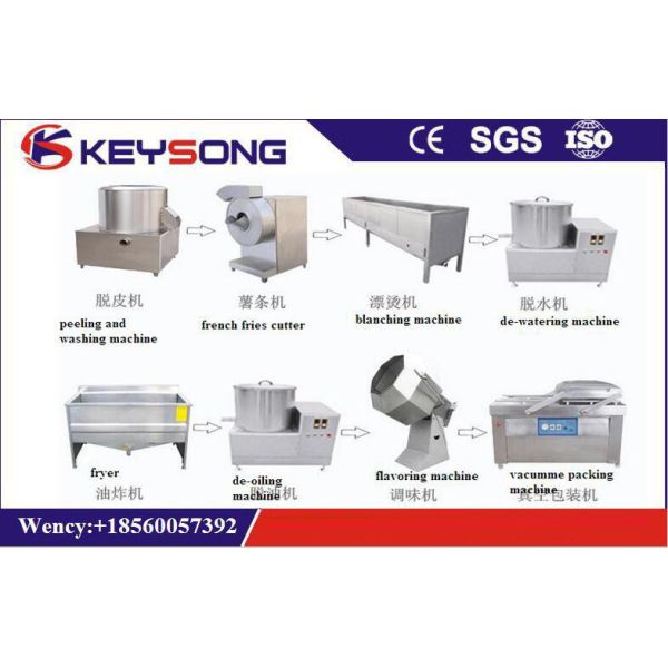 Quality Banana / Potato Chips Manufacturing Machine , Slice Potato Wafer Making Machine wholesale