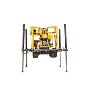 200m Easy-moving Crawler Mounted Water Well Drill Rig Hydraulic Core Machine
