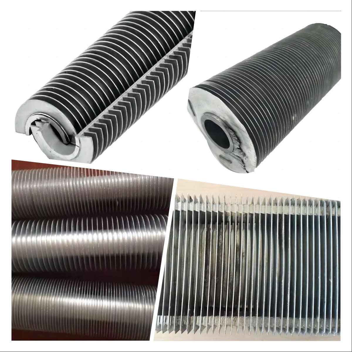 DELLOK efficiency Low Fin Tube with Custom Voltage Extrusion Process Powder Coating Fin Surface for Optimal Heat