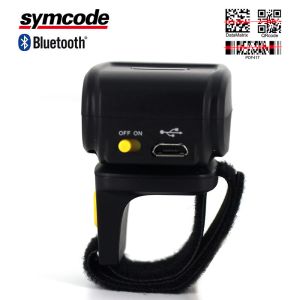 Auto Sense Bluetooth Ring Scanner / Finger Barcode Scanner Increase Efficiency