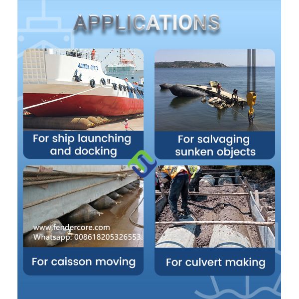 Floating Ship Rubber Airbag Marine Airbags For Ship Launching And Landing