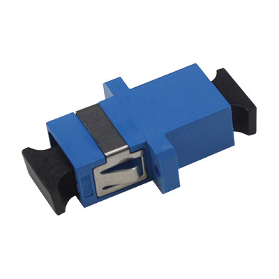 Quality SC UPC SX Fiber Optic Adapter / Coupler With Flange wholesale