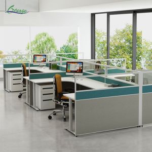 Silver Screen Partition Work Position with Aluminum Alloy Frame Material and