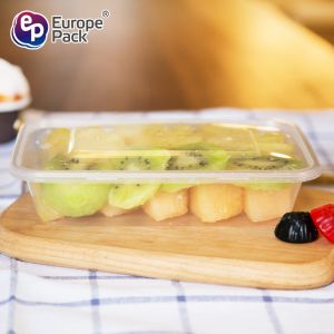 Eco friendly PP disposable plastic food container clear lunch box with lids