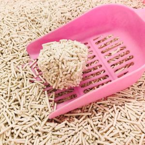 Long Lasting 3-15mm Length Tofu Clumping Litter Made With Natural And Safe