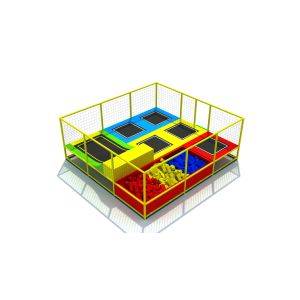 Different Colors Trampoline Indoor Playground Big Diameter Galvanized Steel Pipe