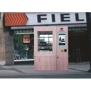 Conveyor Belt Coin Bill Card Payment Wine Bottle Vending Machine For Hotel