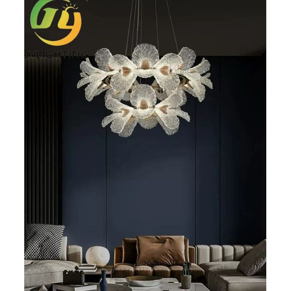 French Luxury Floral Chandelier Modern Designer Pendant Light for Dining Room , Bedroom and Foyer