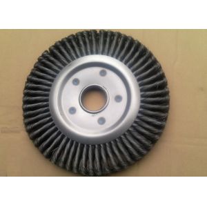 Double Layer Twisted Wire Brush 300mm OD For Metal Tube Rust Removal