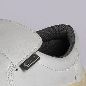 Comfortable EVA Insole Breathable Embossed Low Cut Leather Work Boots PU Outsole