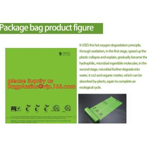 100% biodegradable disposable compostable garbage bag, biodegradable kitchen bin