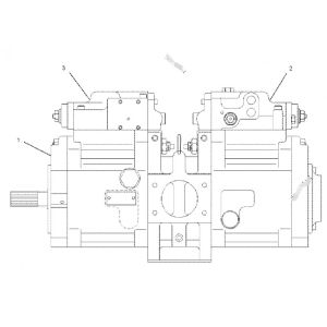 Customizable Excavator Parts Hydraulic Main Pump for E317 E315 1336792