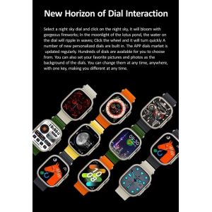TFT BT Call Smart Watch Ultra U8 Ultra 49mm Screen Protector Magnetic Charging