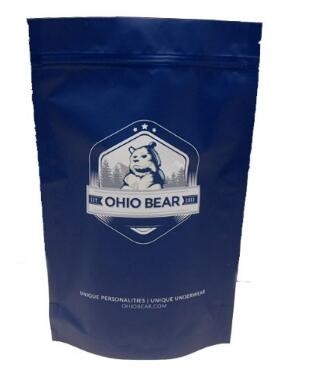 FDA Food Material aluminium zipper bags / silver back stand up bags with k