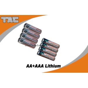 Primary Lithium Iron LiFeS2 1.5V AA L91 Power Plus Battery for Digital Camera