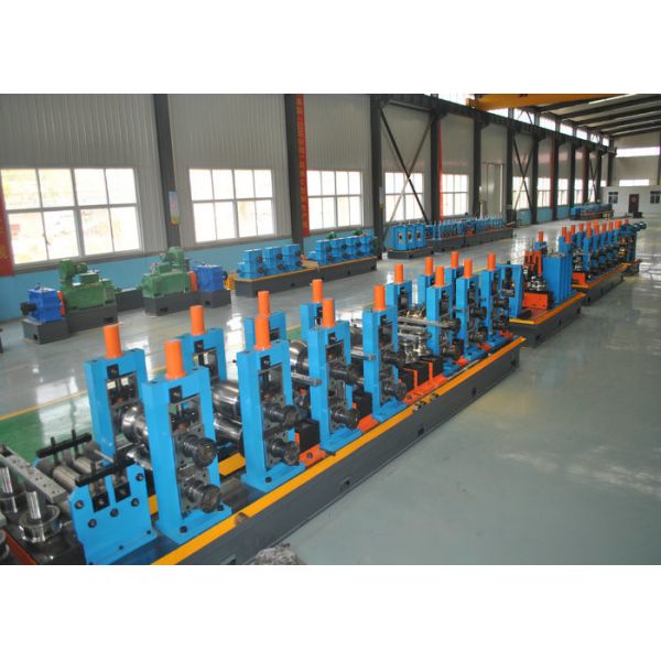 Quality ERW Round Carbon Steel Pipe Making Machine With Worm Adjustment High Precision wholesale