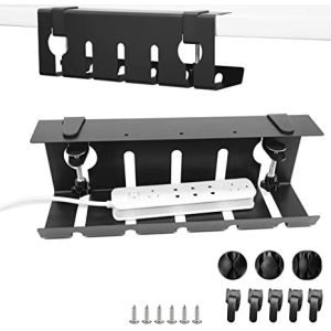 Cheap Cable Management 43x10x10cm Adjustable Metal Cable Storage Bracket/Tray with Clamp for sale