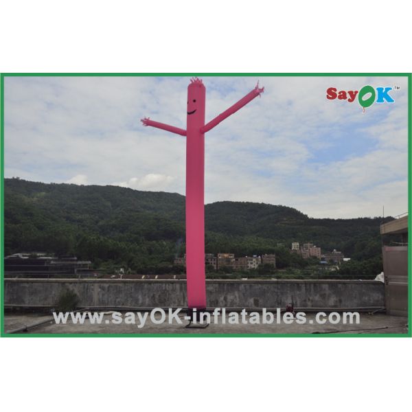 One Legged Air Dancer Pink Mini Inflatable Air Dancer With Blower 750w For