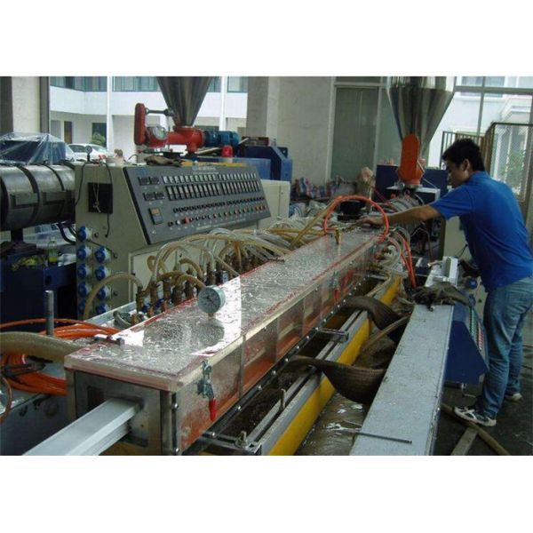 Window / Door Frame Pvc Plastic Profile Extrusion Line With Electrical Control