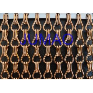 Magic Strong Aluminium Chain Screen , Ceiling Drape Coloured Aluminium Chain