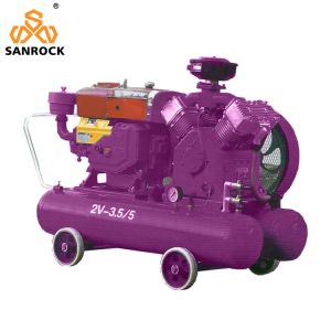 Compact Air Compressor 3 Cylinder Belt Driven Air Compressor Industrial Piston