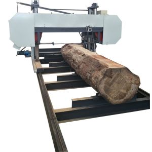 China 80HP Diesel Engine Powered Heavy Duty Horizontal Band Sawmill For Wood Processing on sale