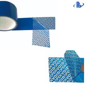 High Adhesive Tamper Proof Security Tape , Tamper Evident Seal Tape Polyester