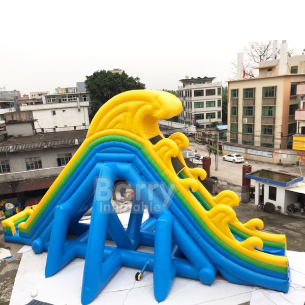 Quality Vinyl Coated Nylon Inflatable Water Slides Fire Resistance For Adults wholesale