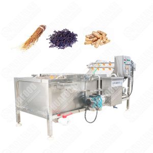 Sus 304 Stainless Steel Carrot Potato Ginger Washing And Peeling Machine Single