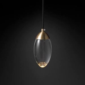 Nordic Modern Light Luxury Diamond Led Glass Chandelier copper pendant lights(WH