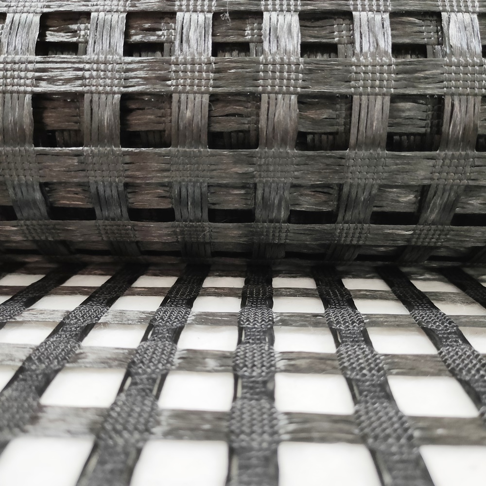 Normal Elongation 10%  Coated SBR Knitted BX PET Polyester Geogrid Road and Highway Base Reinforcement